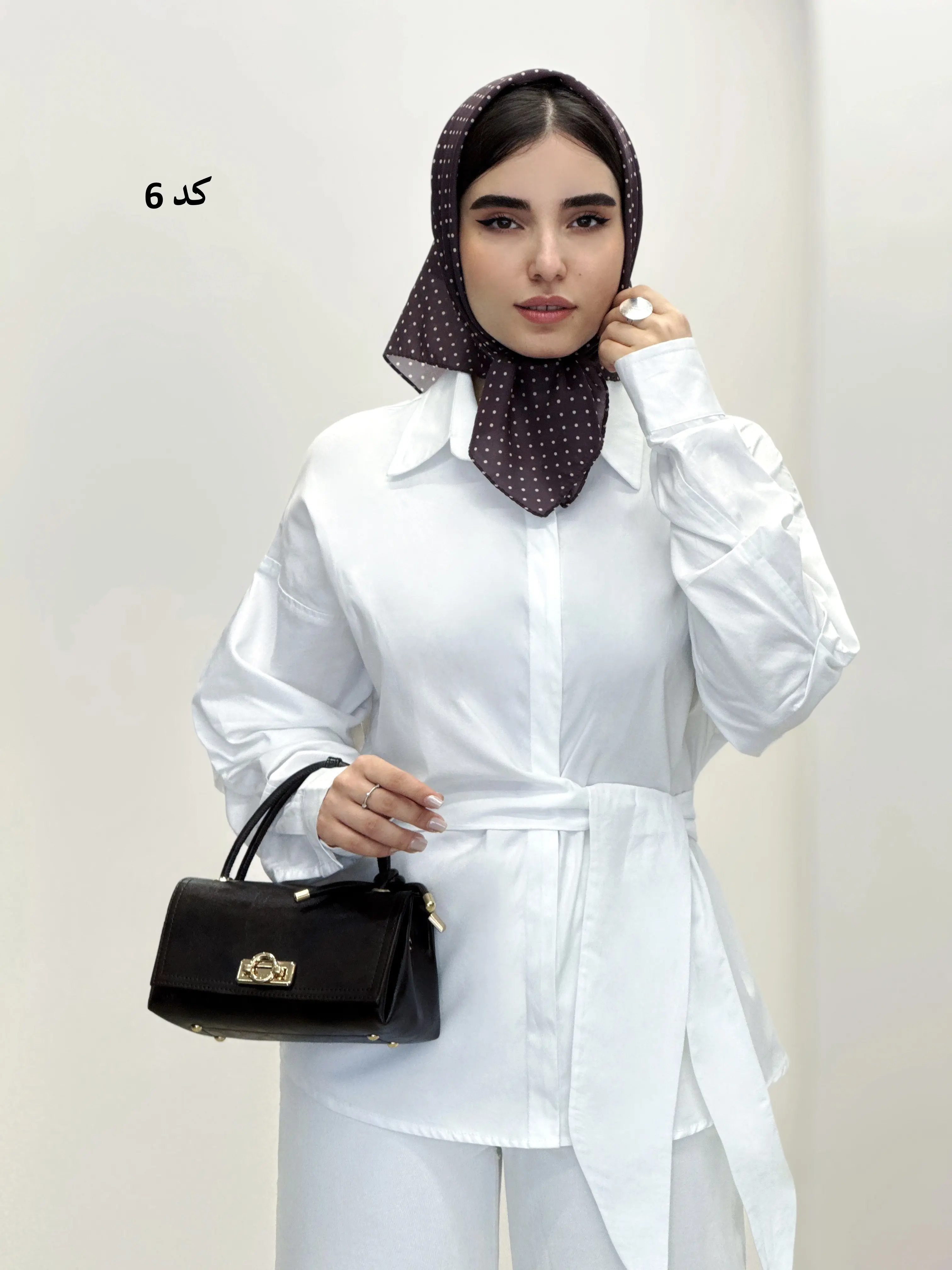 7038-مینی اسکارف خالخالی